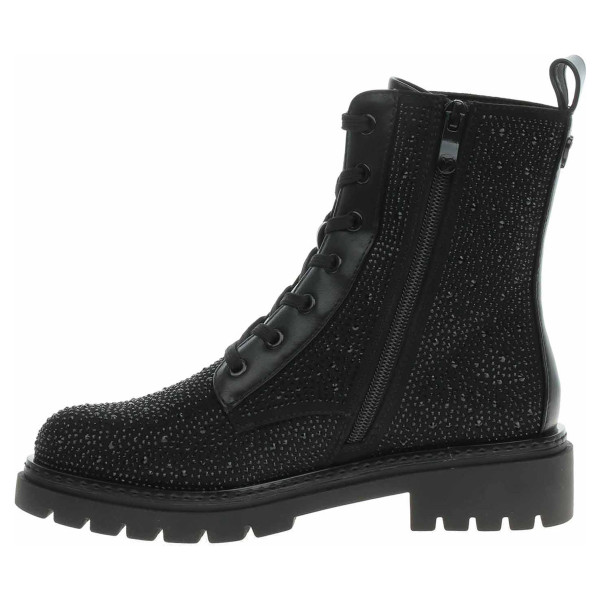 detail Dámska členkové topánky Marco Tozzi 2-25232-45 black glitter