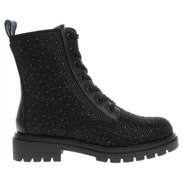 detail Dámska členkové topánky Marco Tozzi 2-25232-45 black glitter
