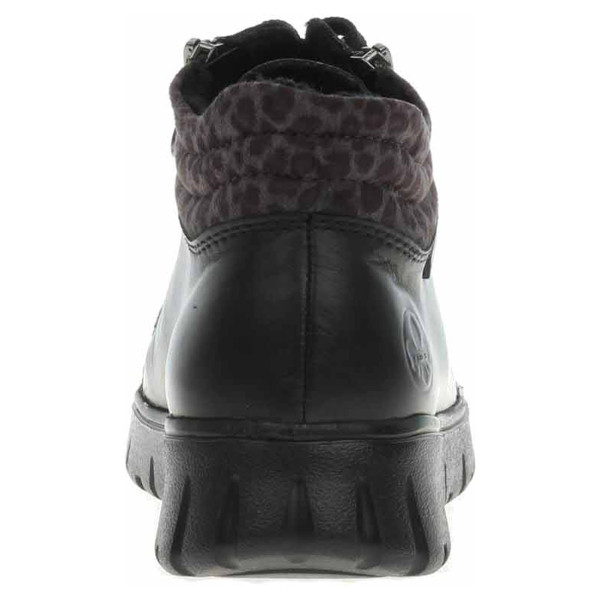 detail Dámska členkové topánky Rieker N1305-00 schwarz