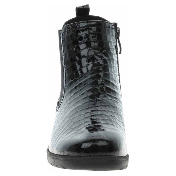 detail Dámske poločižmy Caprice 9-25355-29 black croco pa.