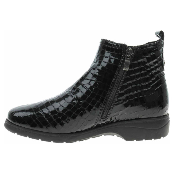 detail Dámske poločižmy Caprice 9-25355-29 black croco pa.