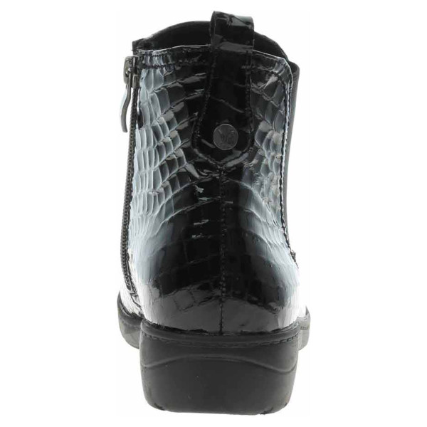detail Dámske poločižmy Caprice 9-25355-29 black croco pa.