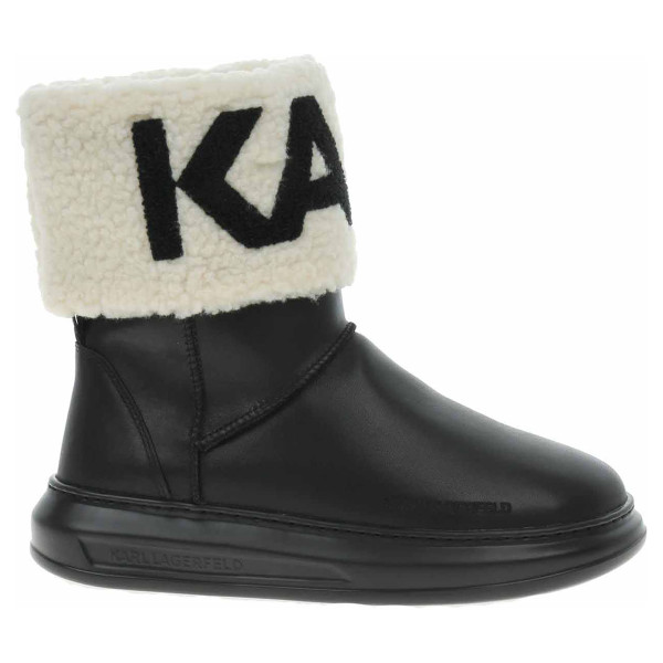 detail Dámske poločižmy Karl Lagerfeld KL44550 Black Lthr/Textile