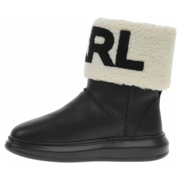 detail Dámske poločižmy Karl Lagerfeld KL44550 Black Lthr/Textile