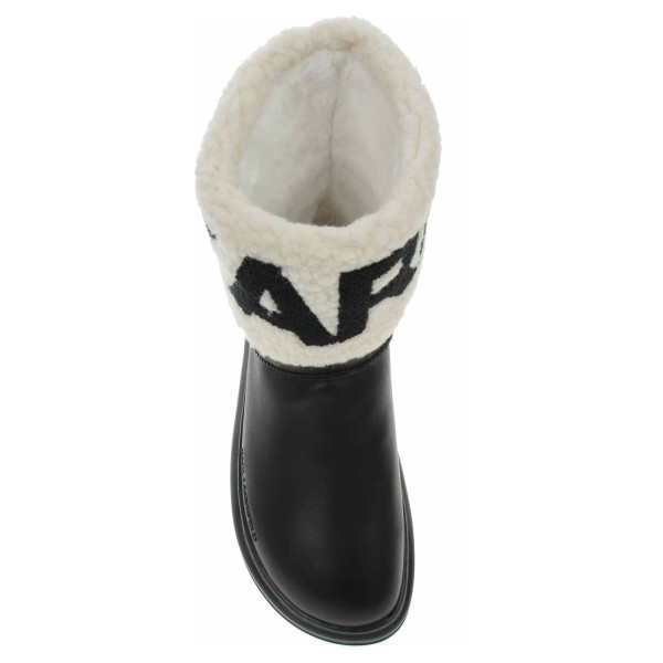 detail Dámske poločižmy Karl Lagerfeld KL44550 Black Lthr/Textile