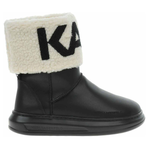 detail Dámske poločižmy Karl Lagerfeld KL44550 Black Lthr/Textile