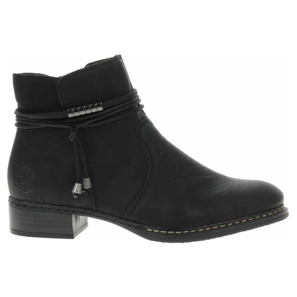 detail Dámske poločižmy Rieker 73488-00 schwarz