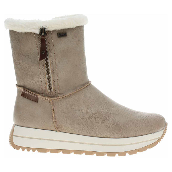 detail Dámske poločižmy Rieker N4052-60 beige