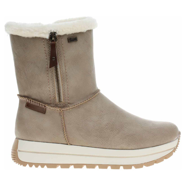 detail Dámske poločižmy Rieker N4052-60 beige