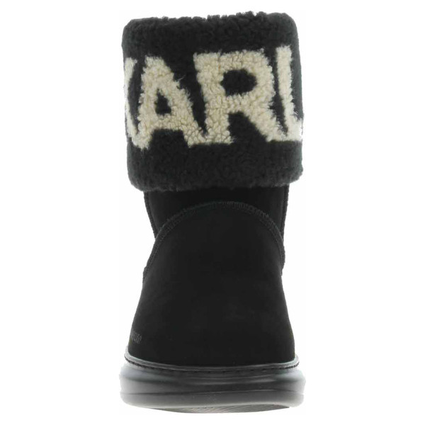detail Dámske poločižmy Karl Lagerfeld KL44552 Black Suede