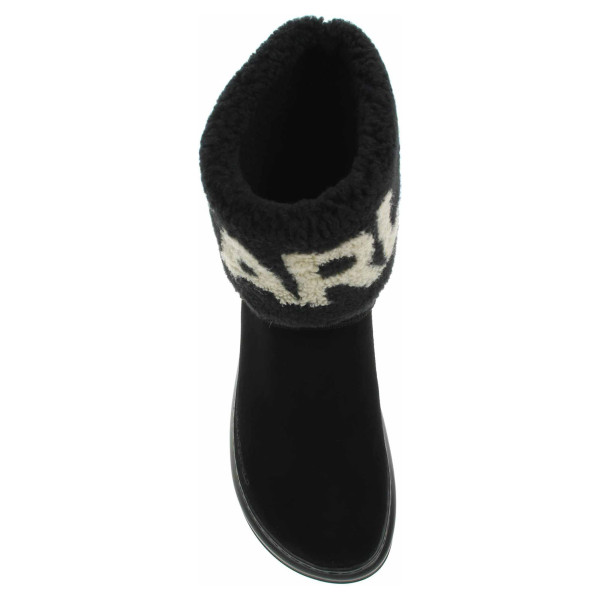 detail Dámske poločižmy Karl Lagerfeld KL44552 Black Suede