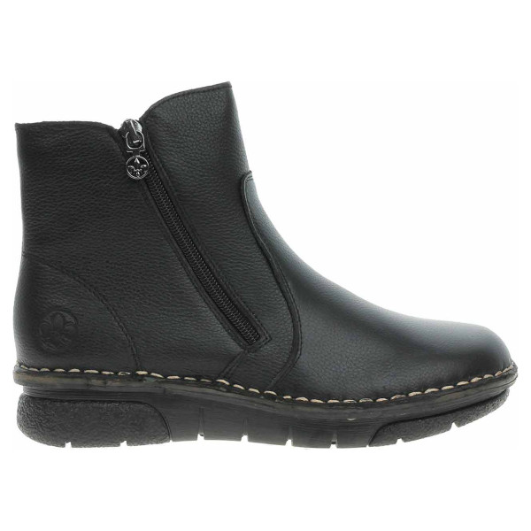 detail Dámske poločižmy Rieker 73365-00 schwarz