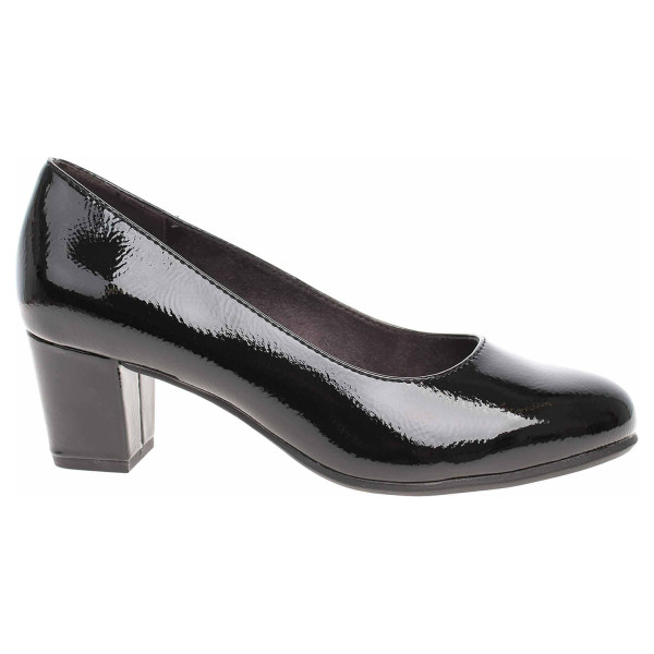 detail Dámske lodičky Jana 8-22469-27 black patent