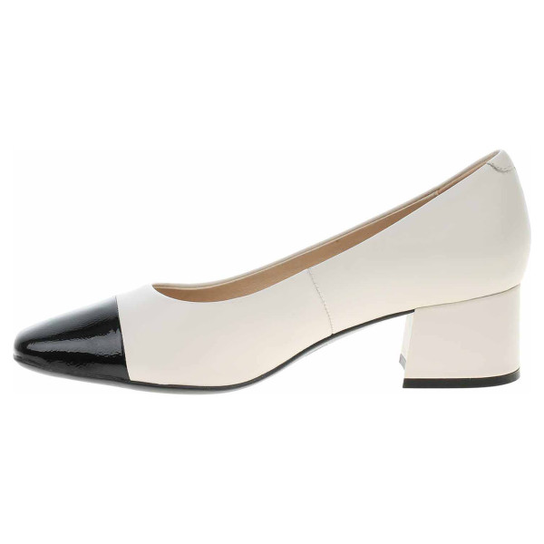 detail Dámske lodičky Caprice 9-22305-20 offwhite-black