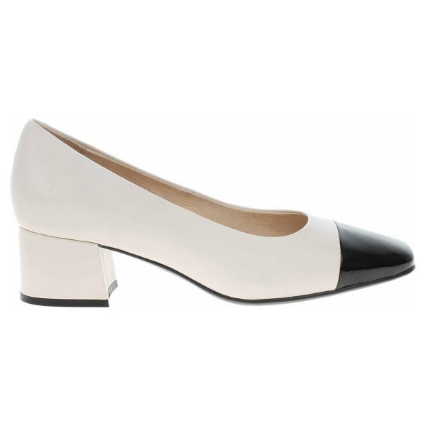 detail Dámske lodičky Caprice 9-22305-20 offwhite-black