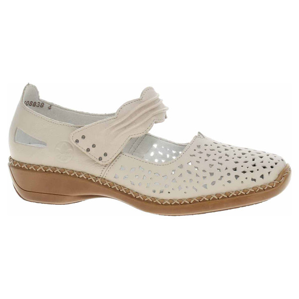 detail Dámske lodičky Rieker 41399-60 beige