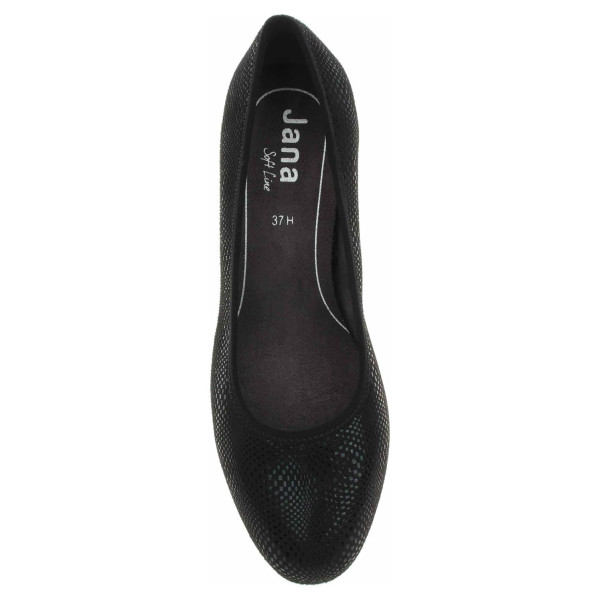 detail Dámske lodičky Jana 8-22476-42 black structur