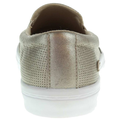 detail Lacoste Gazon Slip On dámské mokasiny zlaté