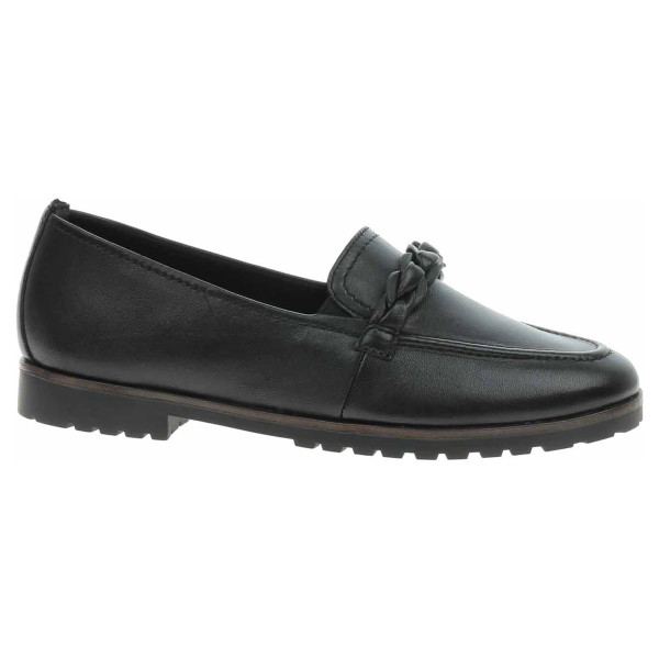detail Dámske mokasiny Tamaris 1-24200-42 black leather
