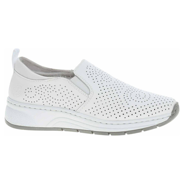 detail Dámske mokasiny Rieker N6574-80 weiss
