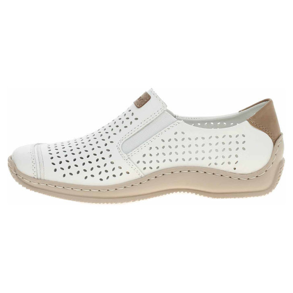 detail Dámske mokasiny Rieker L1792-80 weiss