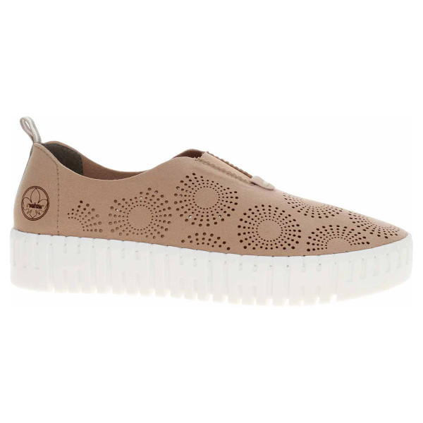 detail Dámske mokasiny Rieker M8352-60 beige