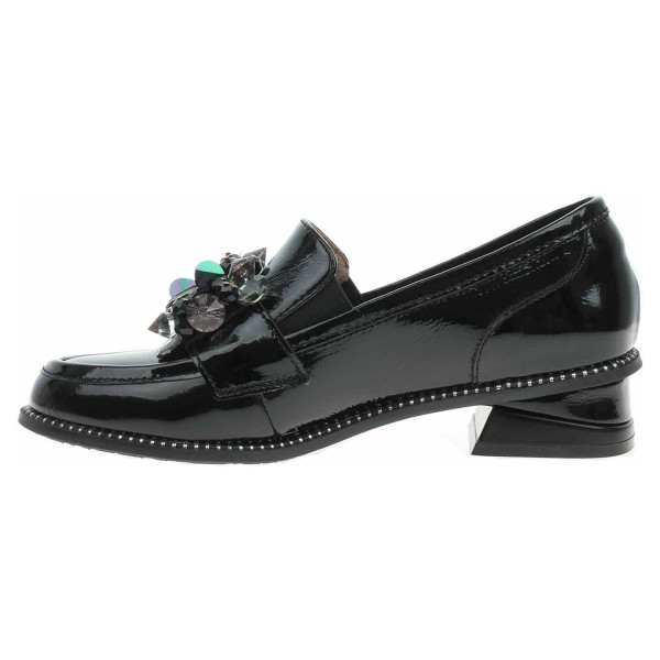 detail Dámske mokasiny Laura Vita Ibcihalo 10 werni noir