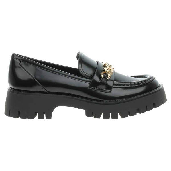 detail Dámske mokasiny Guess FLTALMELE14-BLACK