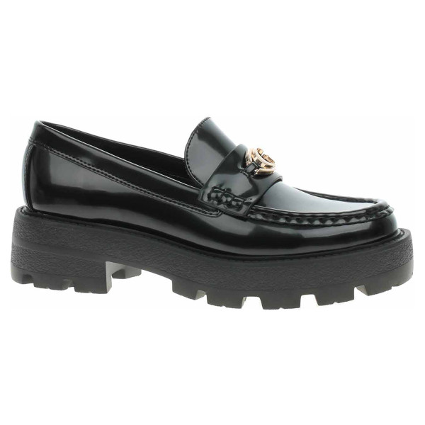 detail Dámske mokasiny Guess FLTYNKELE14-BLACK