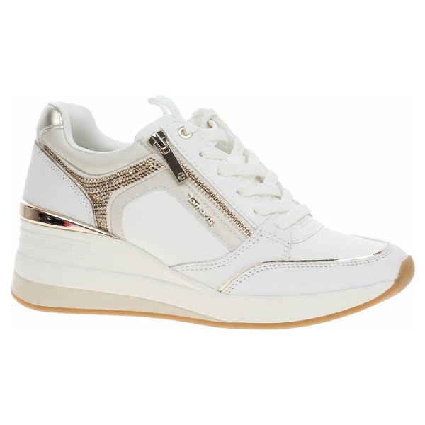 detail Dámske poltopánky Tamaris 1-23703-41 white-gold