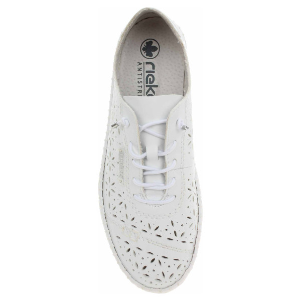 detail Dámske poltopánky Rieker M2354-80 weiss