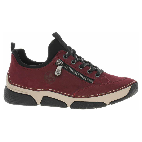 detail Dámske poltopánky Rieker 45973-36 rot