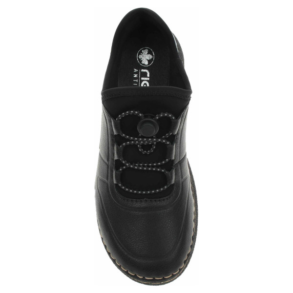 detail Dámske poltopánky Rieker 50960-00 schwarz