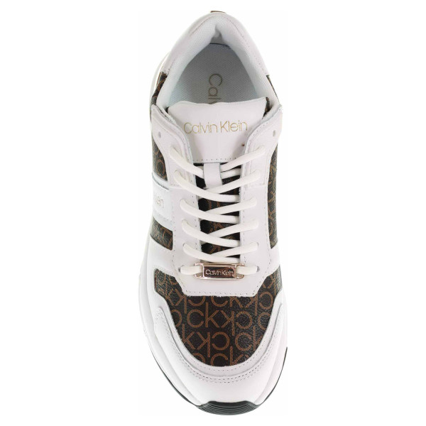 detail Dámska topánky Calvin Klein HW0HW00534 0LA white/brown mono
