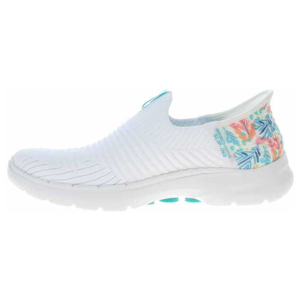 detail Skechers Go Walk 6 - Tropical Bay white-turquoise