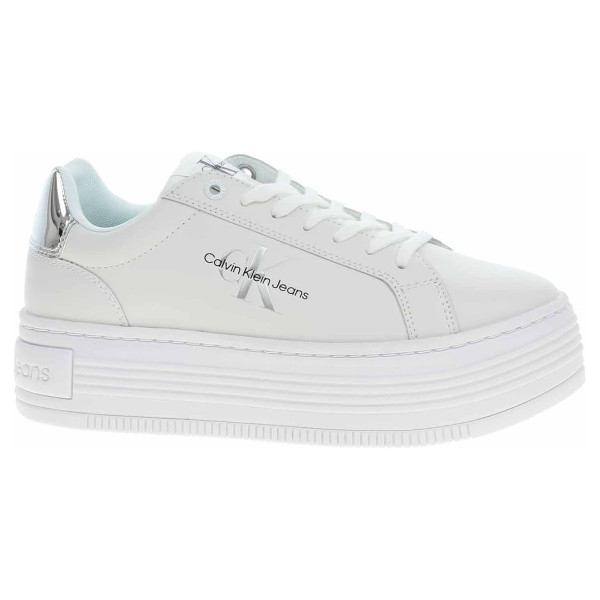 detail Dámska topánky Calvin Klein YW0YW01457 Bright White-Silver