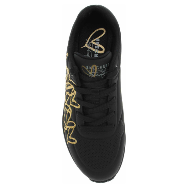 detail Skechers JGoldcrown: Uno - Golden Heart black -gold