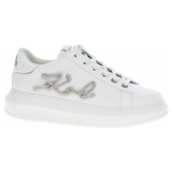 detail Dámska topánky Karl Lagerfeld KL62510G 01S White Lthr w-Silver