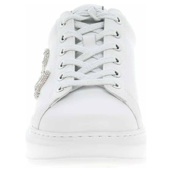 detail Dámska topánky Karl Lagerfeld KL62510G 01S White Lthr w-Silver