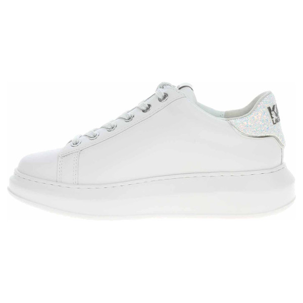 detail Dámska topánky Karl Lagerfeld KL62510G 01S White Lthr w-Silver