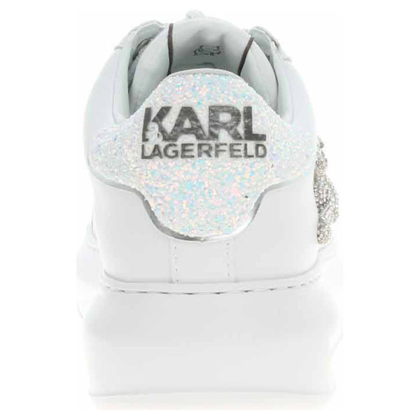detail Dámska topánky Karl Lagerfeld KL62510G 01S White Lthr w-Silver