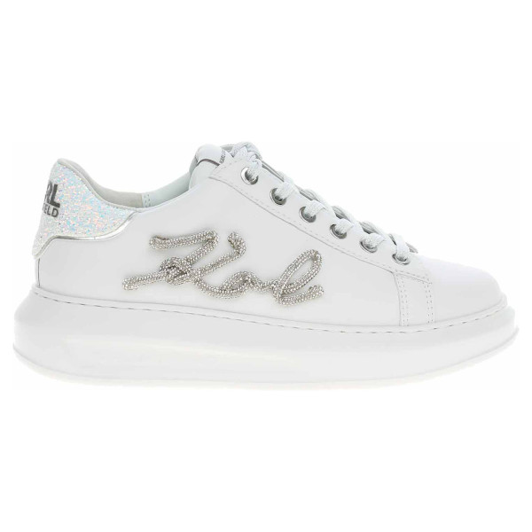 detail Dámska topánky Karl Lagerfeld KL62510G 01S White Lthr w-Silver