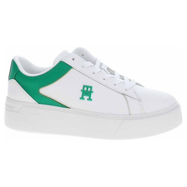detail Dámska topánky Tommy Hilfiger FW0FW07910 0K4 white-olympic green