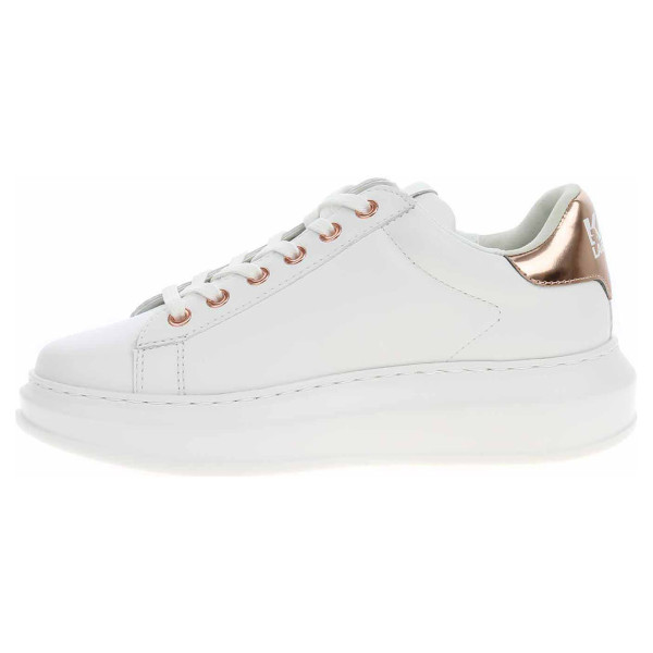detail Dámska topánky Karl Lagerfeld KL62538 01P white lthr w-pink