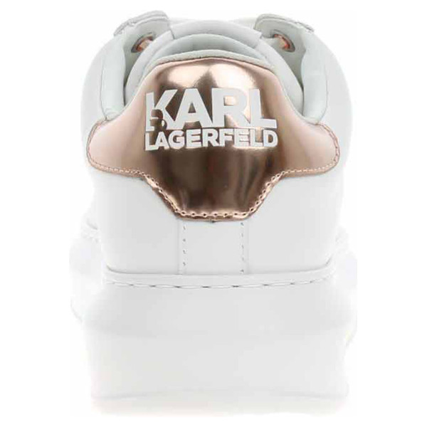 detail Dámska topánky Karl Lagerfeld KL62538 01P white lthr w-pink