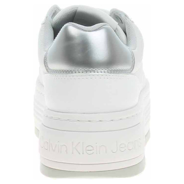 detail Dámska topánky Calvin Klein YW0YW01766 0LI Bright White-Silver