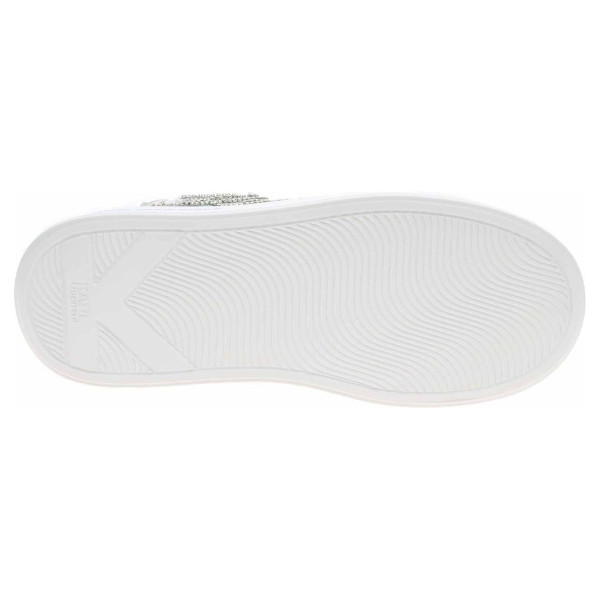 detail Dámska topánky Karl Lagerfeld KL63525 01S White Lthr w-Silver
