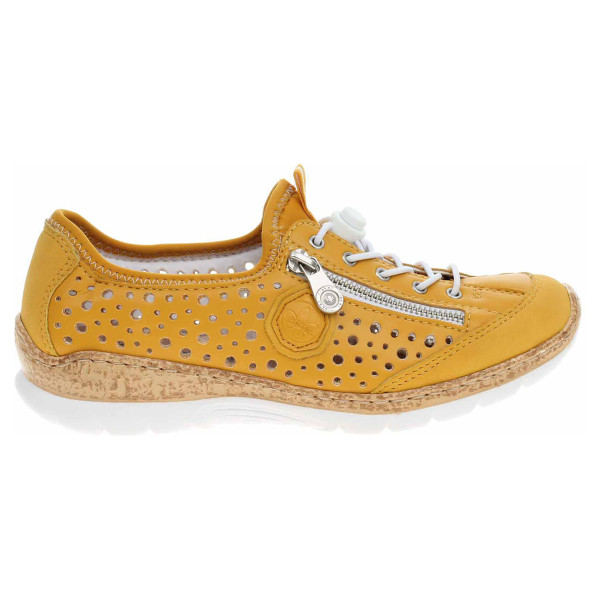 detail Dámska topánky Rieker N42P6-68 gelb