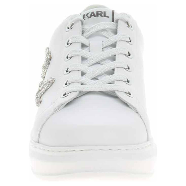 detail Dámska topánky Karl Lagerfeld KL62511G 01S white lthr w-silver