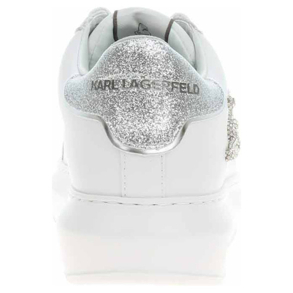 detail Dámska topánky Karl Lagerfeld KL62511G 01S white lthr w-silver